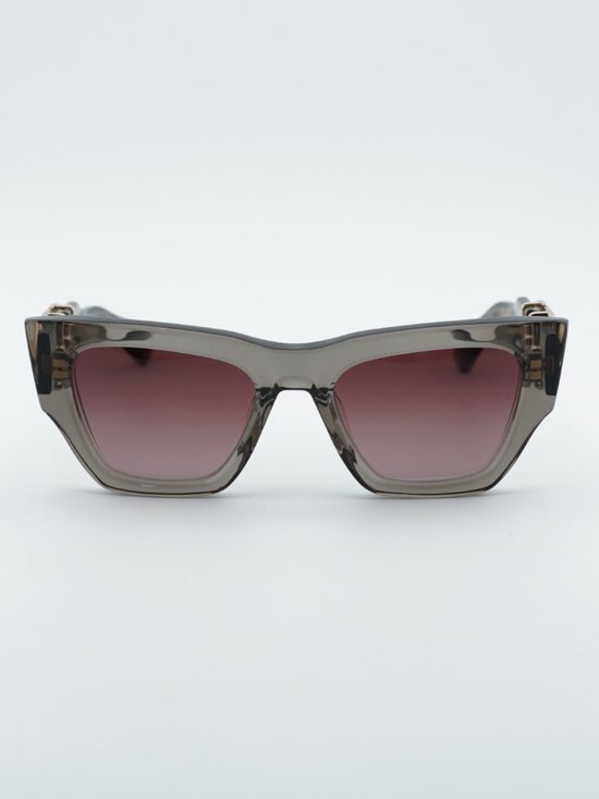 Valentino V-SETTE VLS-166C Sunglasses Grey Square Frame, Rose Gradient Lenses main image 5